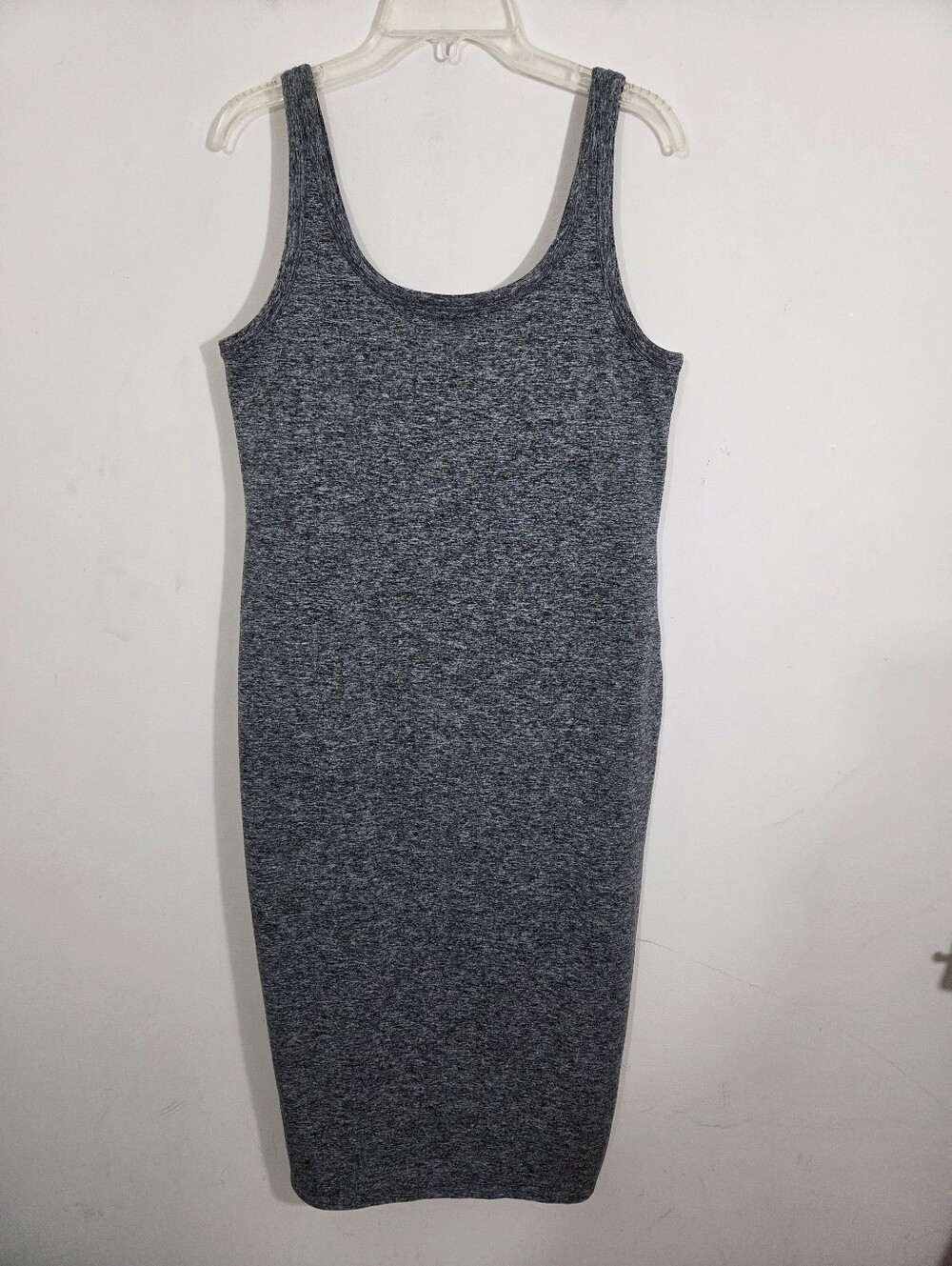 Vuori Halo Essential DreamKnit Dress Heathered Grey Black Size Large Athletic - Picture 2 of 7
